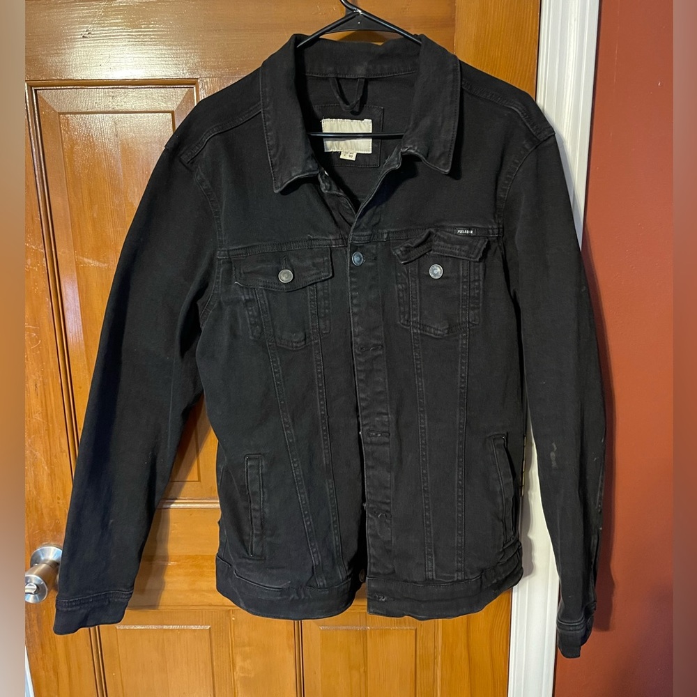 Pull&Bear black washed jean jacket